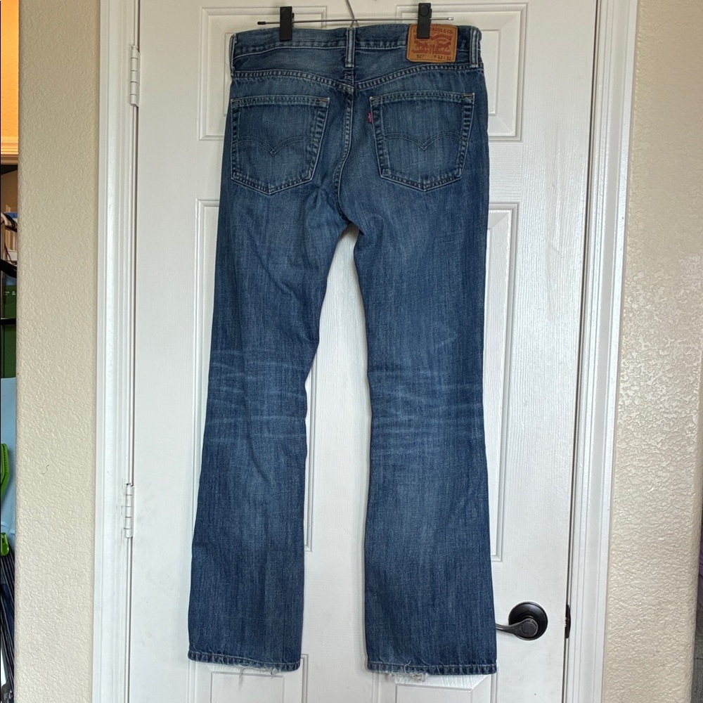 Levi's Men's Straight Jeans - Classic Blue - Picture 6 of 13
